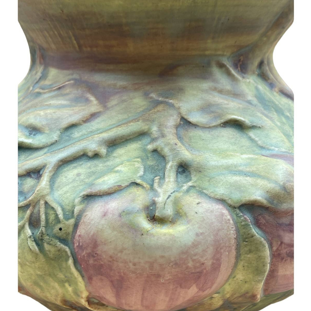Weller Baldin Apple Pottery Vase Bowl Antique Large and Heavy - Picture 3 of 15